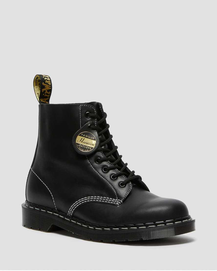 Dr. Martens 1460 Pascal Cavalier Nahka Naisten Nauhalliset Nilkkurit - Mustat Nilkkurit [509-EWUTYX]